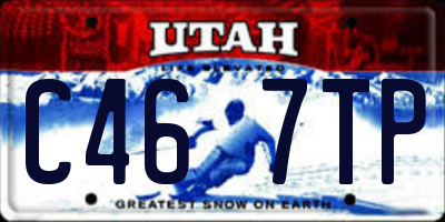 UT license plate C467TP