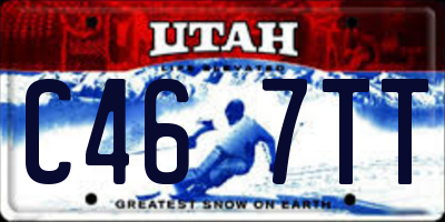 UT license plate C467TT