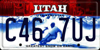 UT license plate C467UJ