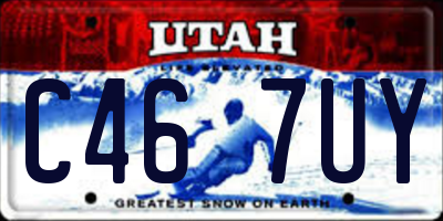UT license plate C467UY