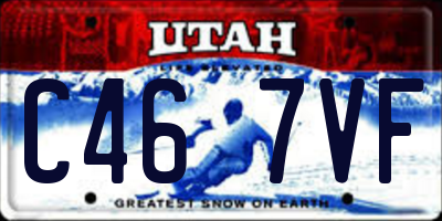 UT license plate C467VF