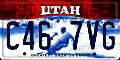 UT license plate C467VG