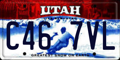 UT license plate C467VL