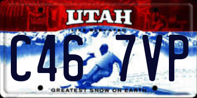 UT license plate C467VP