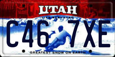 UT license plate C467XE