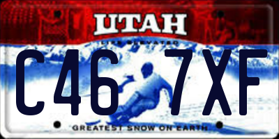 UT license plate C467XF
