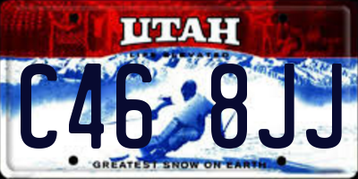 UT license plate C468JJ