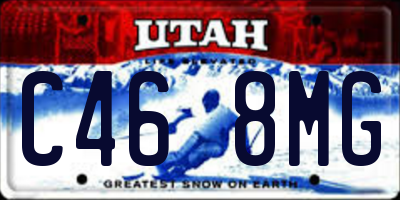 UT license plate C468MG