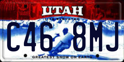 UT license plate C468MJ