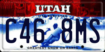 UT license plate C468MS