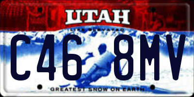UT license plate C468MV