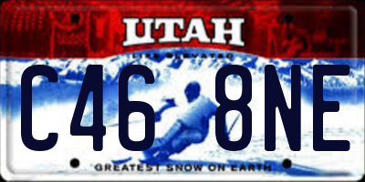 UT license plate C468NE