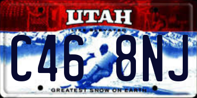 UT license plate C468NJ