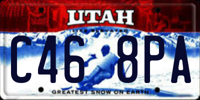 UT license plate C468PA