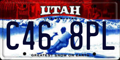 UT license plate C468PL