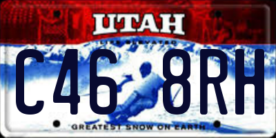 UT license plate C468RH