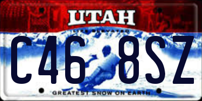 UT license plate C468SZ