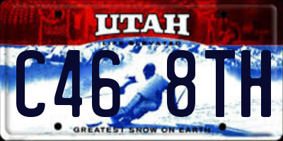 UT license plate C468TH