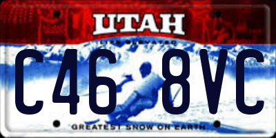 UT license plate C468VC