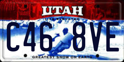 UT license plate C468VE