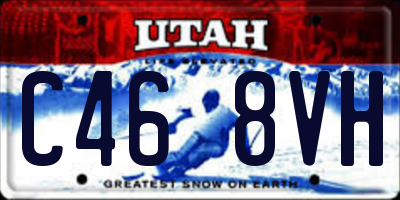 UT license plate C468VH