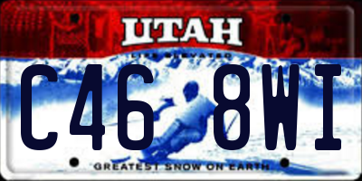 UT license plate C468WI
