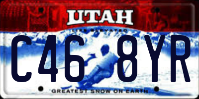 UT license plate C468YR