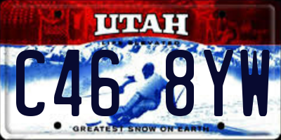 UT license plate C468YW