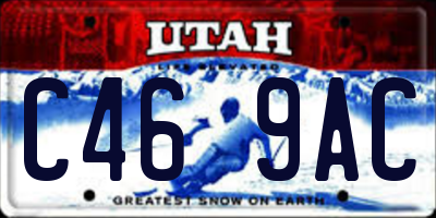 UT license plate C469AC