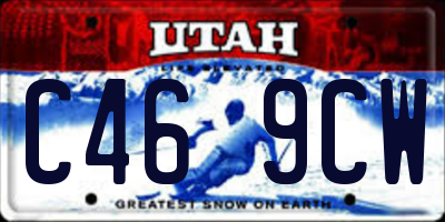 UT license plate C469CW