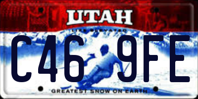 UT license plate C469FE