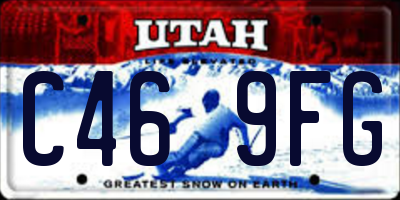 UT license plate C469FG