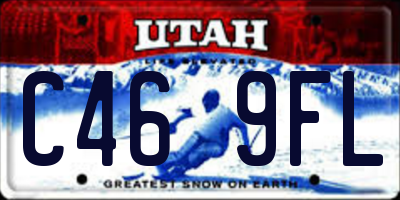 UT license plate C469FL