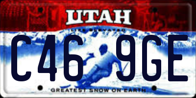 UT license plate C469GE