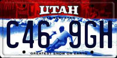 UT license plate C469GH