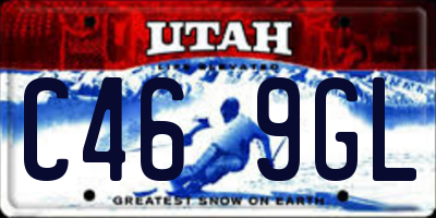 UT license plate C469GL