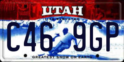 UT license plate C469GP