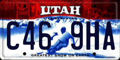 UT license plate C469HA
