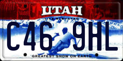 UT license plate C469HL