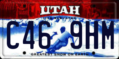 UT license plate C469HM