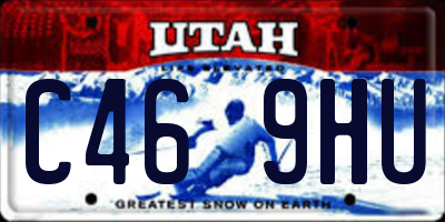 UT license plate C469HU