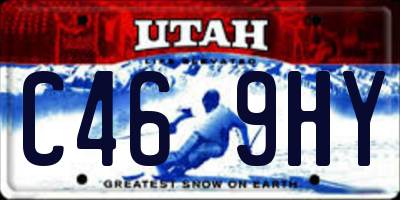 UT license plate C469HY