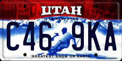 UT license plate C469KA
