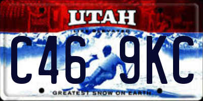 UT license plate C469KC