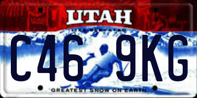 UT license plate C469KG