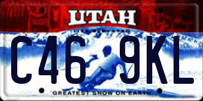 UT license plate C469KL