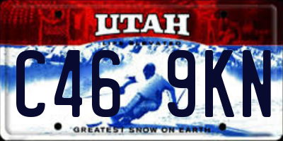 UT license plate C469KN
