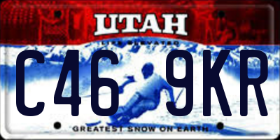 UT license plate C469KR