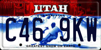 UT license plate C469KW