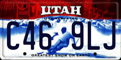 UT license plate C469LJ